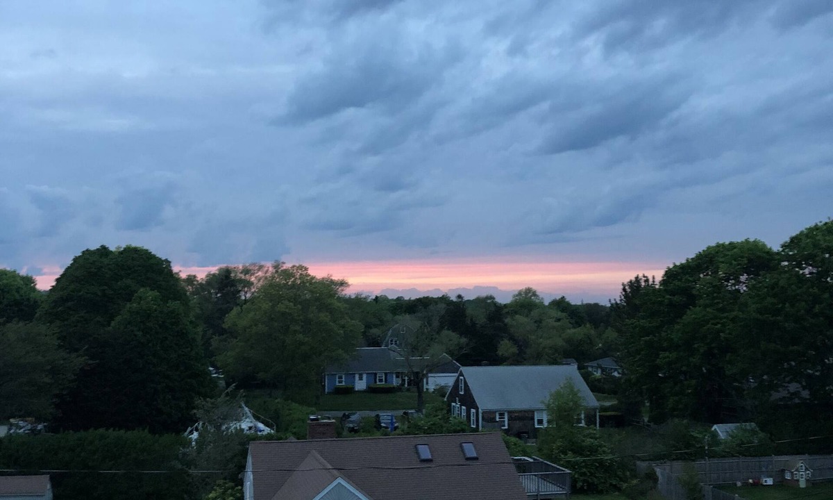 Falmouth House | Expansive deck with ocean views
