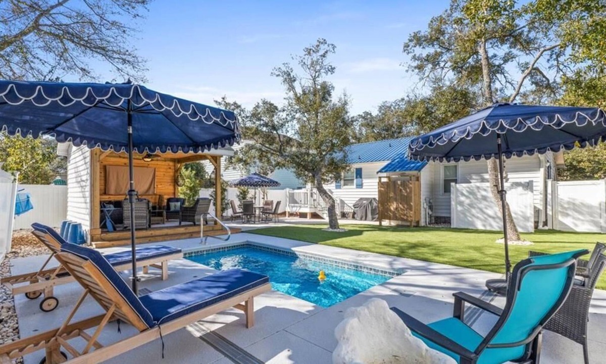 Tranquil Harbour House | Experience Oak Island at 'Playin Hooky': a cozy 3BR retreat with private pool.
