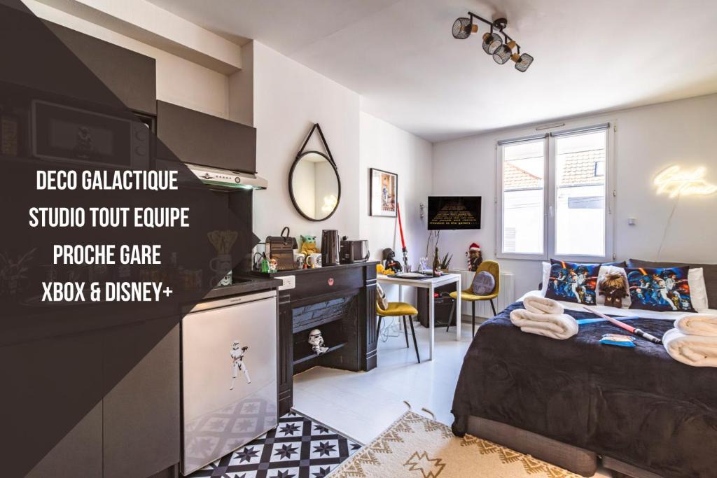 Mont d'Arene Apartment | ExploreReims - Studio intergalactique chic proche gare/centre
