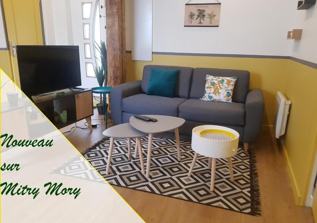 Mitry-Mory Apartment | F3 l'escale Conviviale - Villepinte Aéroport CDG - Parc Astérix - Paris
