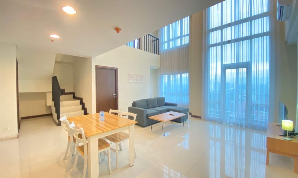 Braga Apartment | Fabulous 2Br Loft Apartment With Private Bathub At El Royale