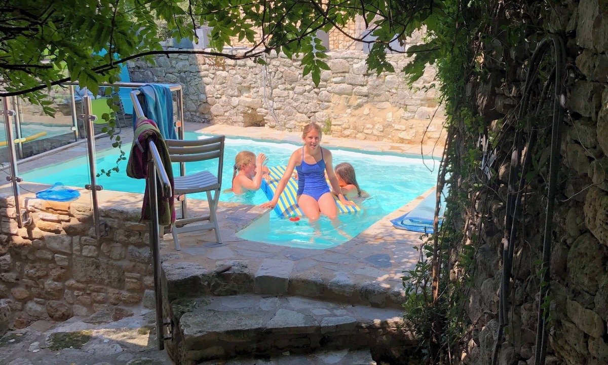 Montclus House | Fabulous large home in Montclus overlooking the river with private pool