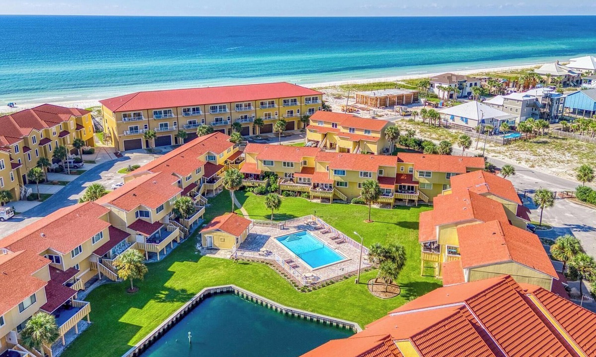 Pensacola Beach House | Fabulous Pet Friendly Gulf View Townhome at Regency Cabanas #C3!