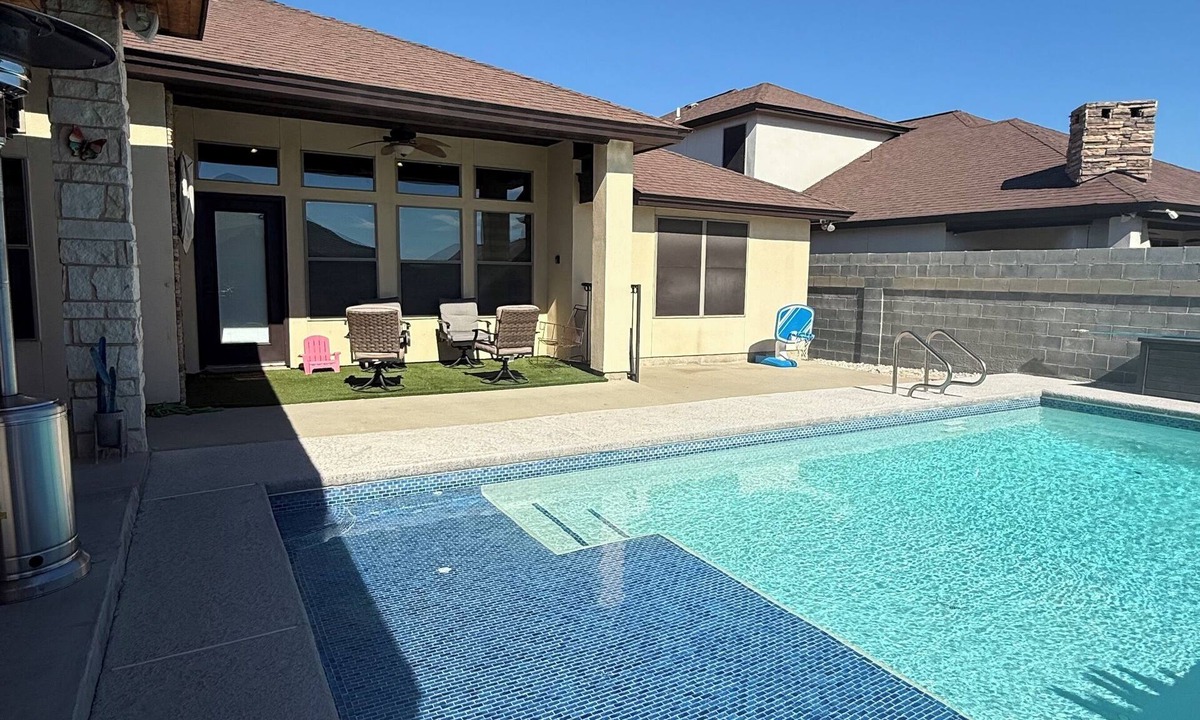 Bonanza House | Family-Friendly 3BR Oasis with Pool and Shaded Pergola