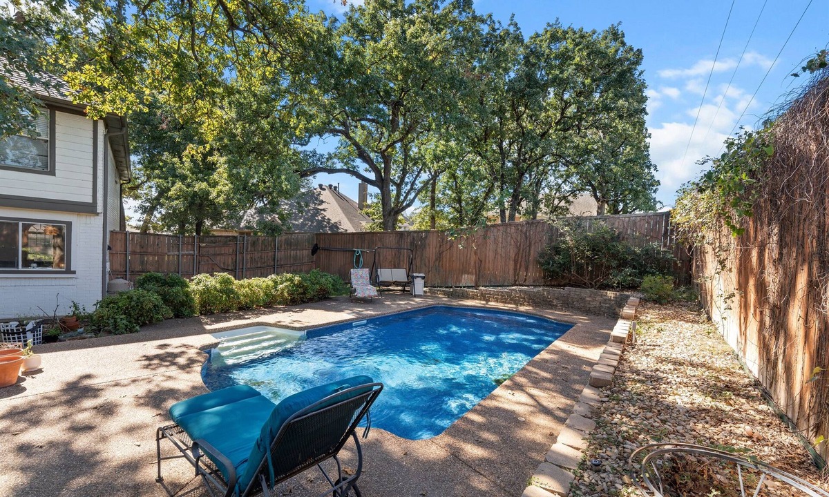 Hurst House | Family Friendly Hurst Home with Salwater Poo,l Fireplace, and Spacious Layout