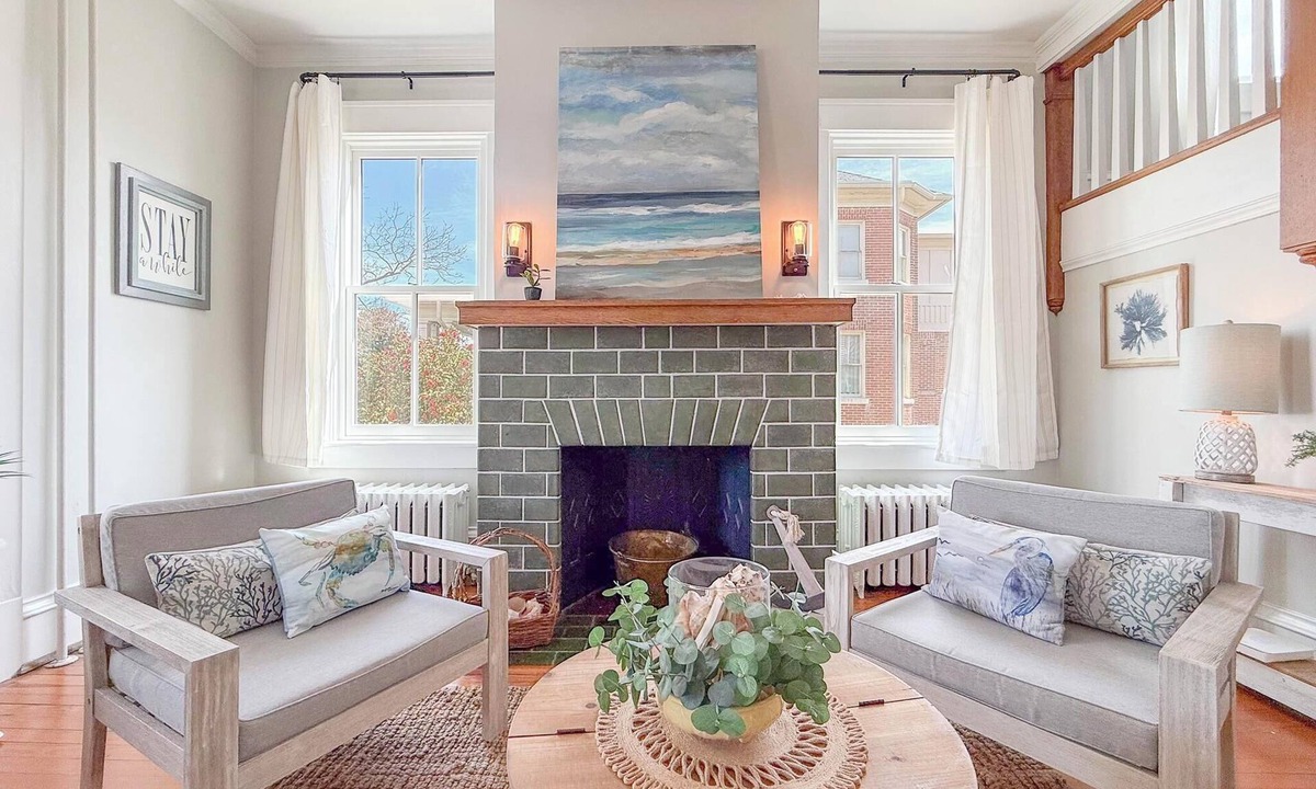 Cape Charles House | Family Retreat steps to Beach/Grill, Patio & Golf Cart option