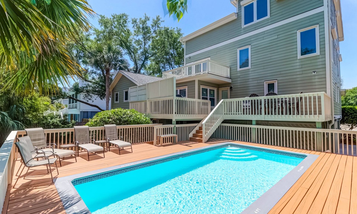 Isle of Palms House | Fantastic Family Beach House with Private Pool, Golf Cart, & Elevator!