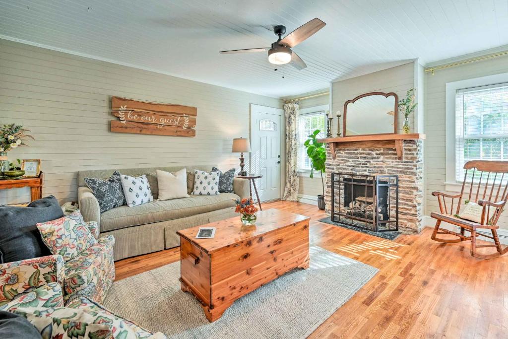 Browns Summit House | Farmhouse Cottage on 10 Acres: Trails On-Site