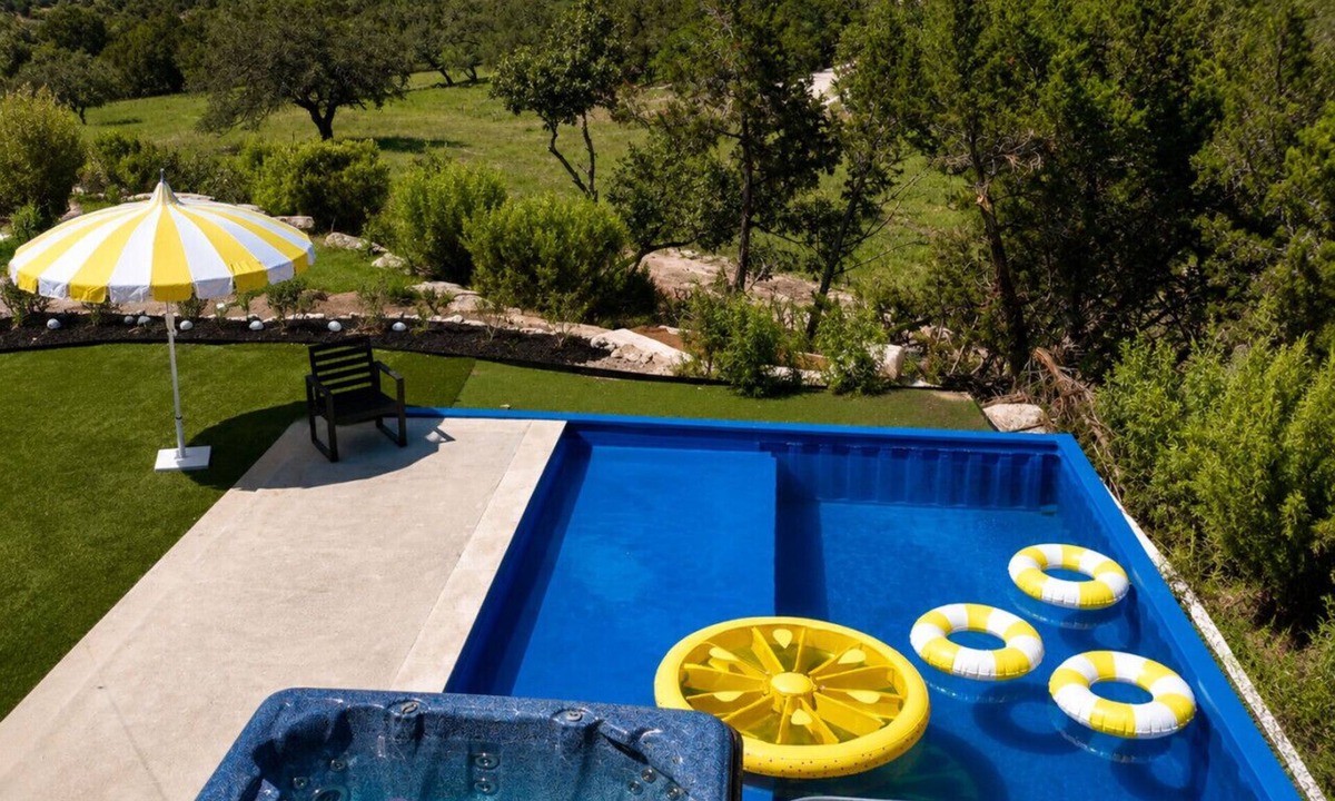 Spring Branch House | Farmhouse- Pool, Hot tub, Putting green, Swimming hole