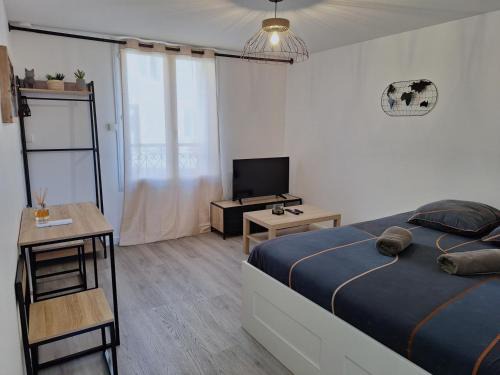 Orleans Apartment | Faubourg des voyageurs 4 - Studio climatisé 2 personnes - proche axe autoroute