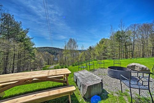 Milford Apartment | Fire Pit and Gas Grill Secluded Studio in Milford!