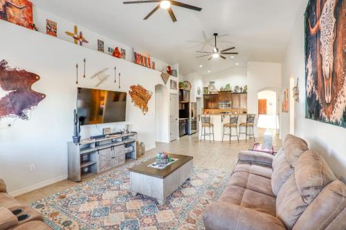 Carlsbad House | Fire Pit, Pets Welcome: Home 4 Mi to Dtwn Carlsbad