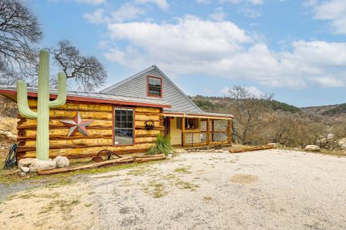 Tarpley House | Fire Pit, Views: Peaceful Texas Hill Country Cabin