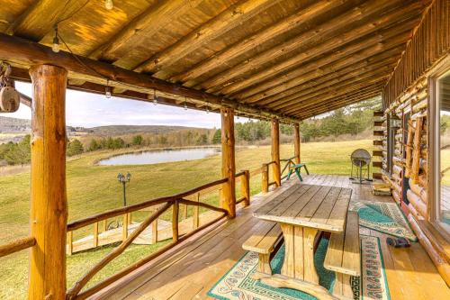 Hornell House | Fish & Hike on 180 Acres! Log Cabin in Almond
