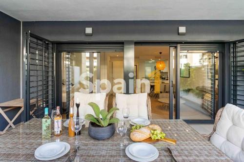 Playa Flamenca Apartment | Flamenca village Swimming Pool views 2 bedroom ground floor with garden