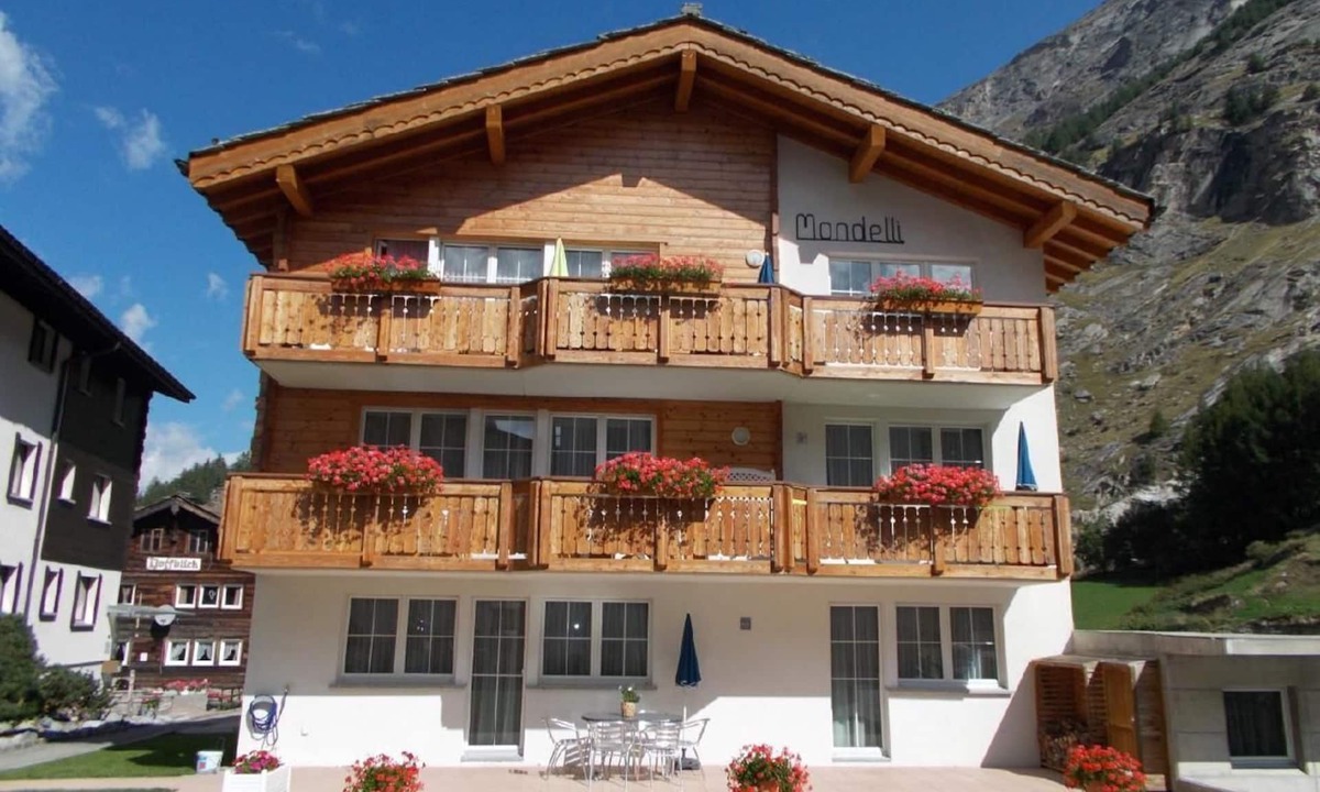 Saas Almagell Apartment | Flat "Haus Mondelli" with large forecourt