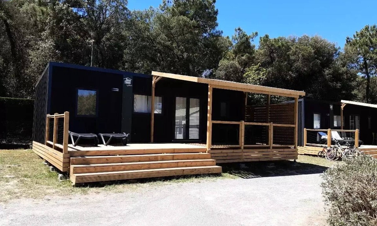 Bize-Minervois House | Flower Camping Olivigne * - Homeflower Premium 35 m2 3 bedrooms + terrace 21m2 + TV + LV + Clim + Plancha 6 people