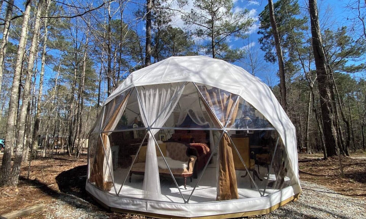 Eatonton RV Rental | Forest Dome Near Lake Oconee | Artistic Design