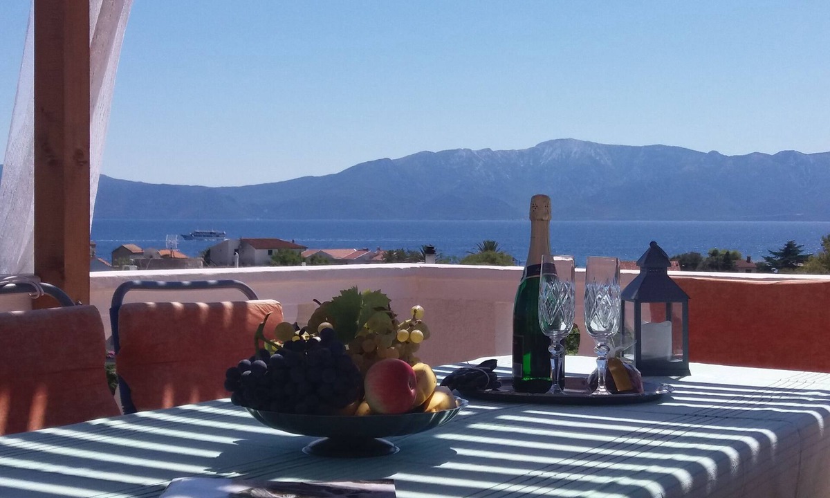 Sucuraj Apartment | Four-bedroom apartment with terrace and sea view Sućuraj, Hvar (A-24563-a)