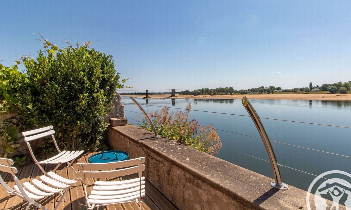 Ingrandes Cottage | Authentic 3-Level House with Terrace and Loire View
