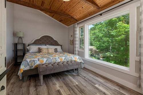 Goreville House | French Country Cottage Dock & Screened Porch