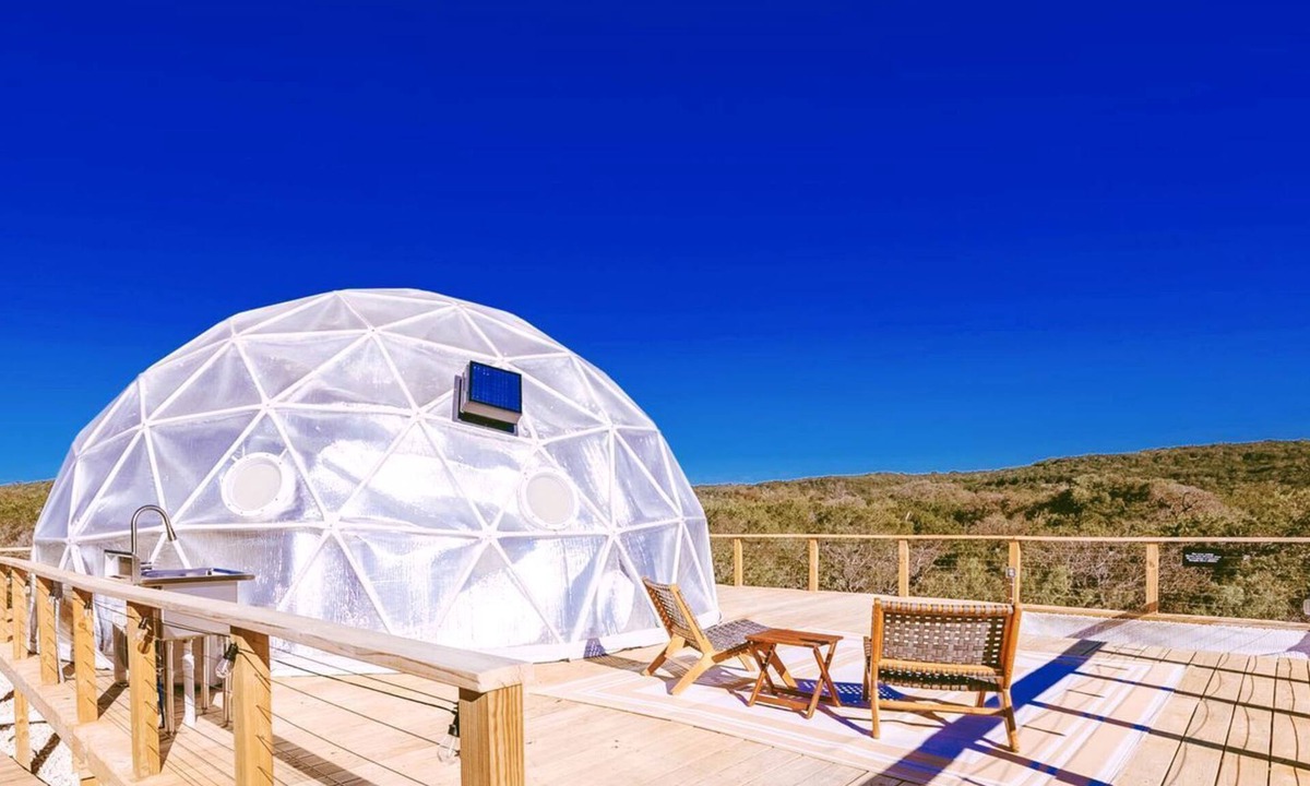 Marble Falls Cabin | Fully-Equipped Luxury Dome Rental for 4 in Burnet, Texas