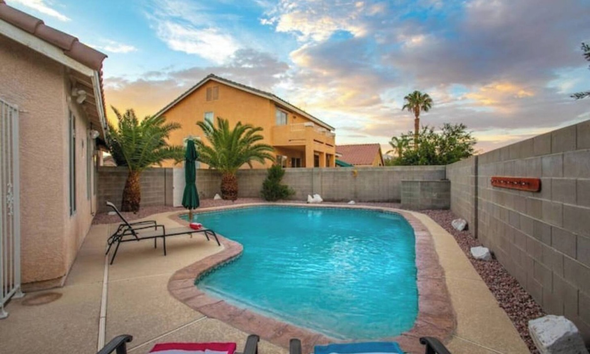 North Las Vegas House | Fun 5BD Home w/Gated Pool, Billiard Room, Games!