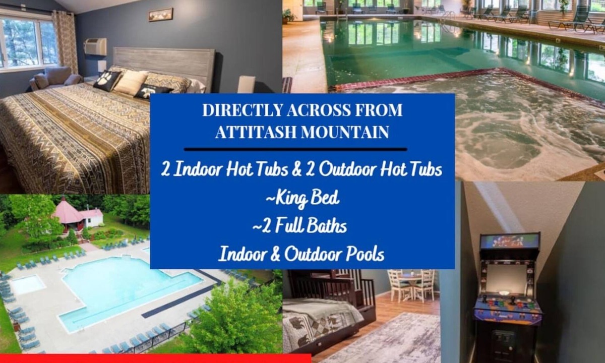 Bartlett Resort | Fun Mountain views on the Saco w/Arcade Game!