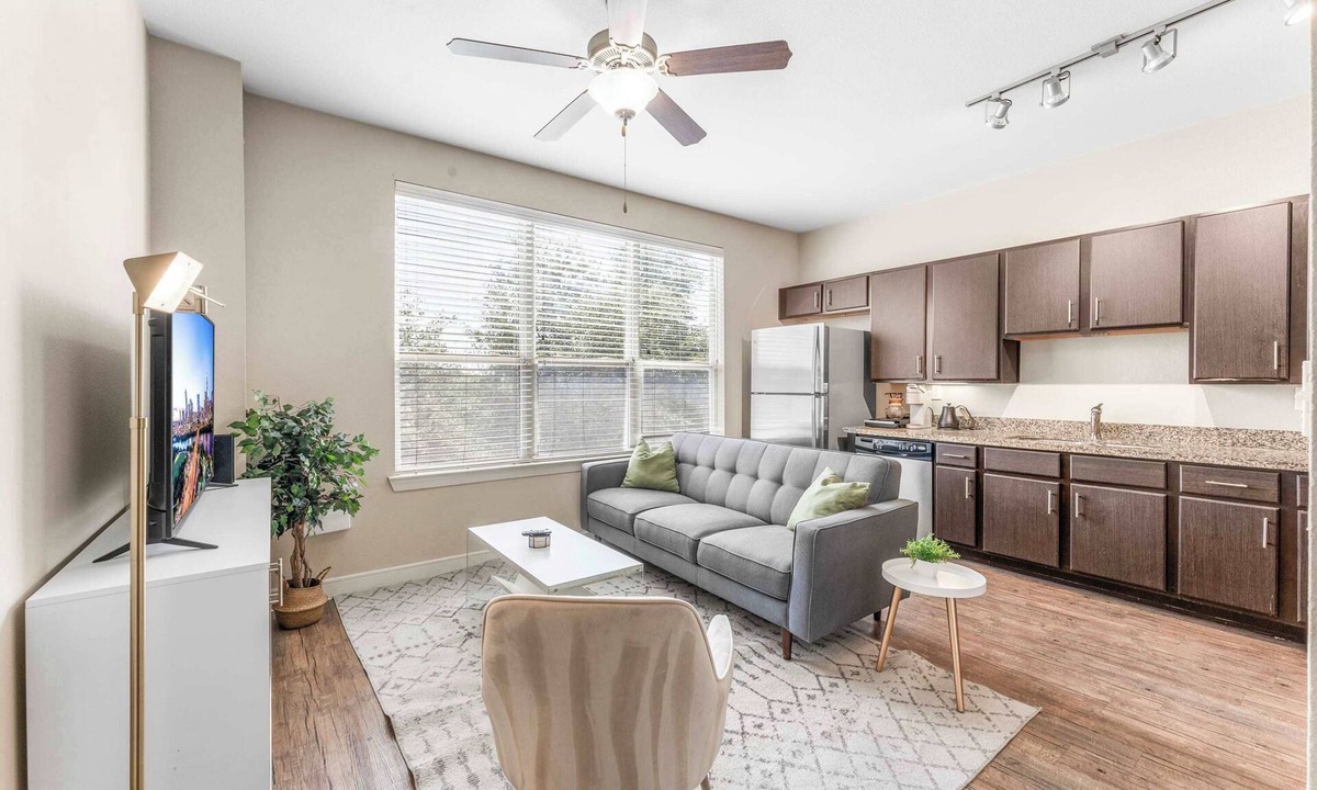 Greater South River City Apartment | Fun SoCo 1BR King Suite w/GymPickleballLaundry