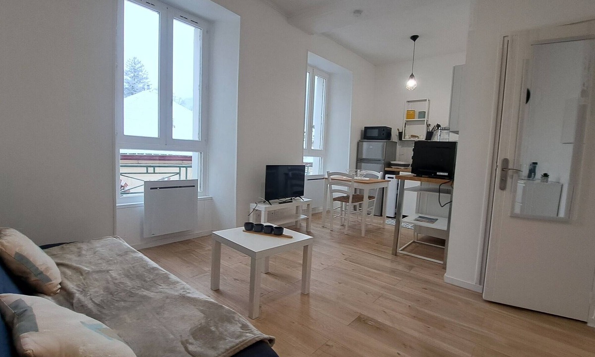 Allevard Apartment | Furnished Studio Opposite the Thermal Baths with Wi-Fi