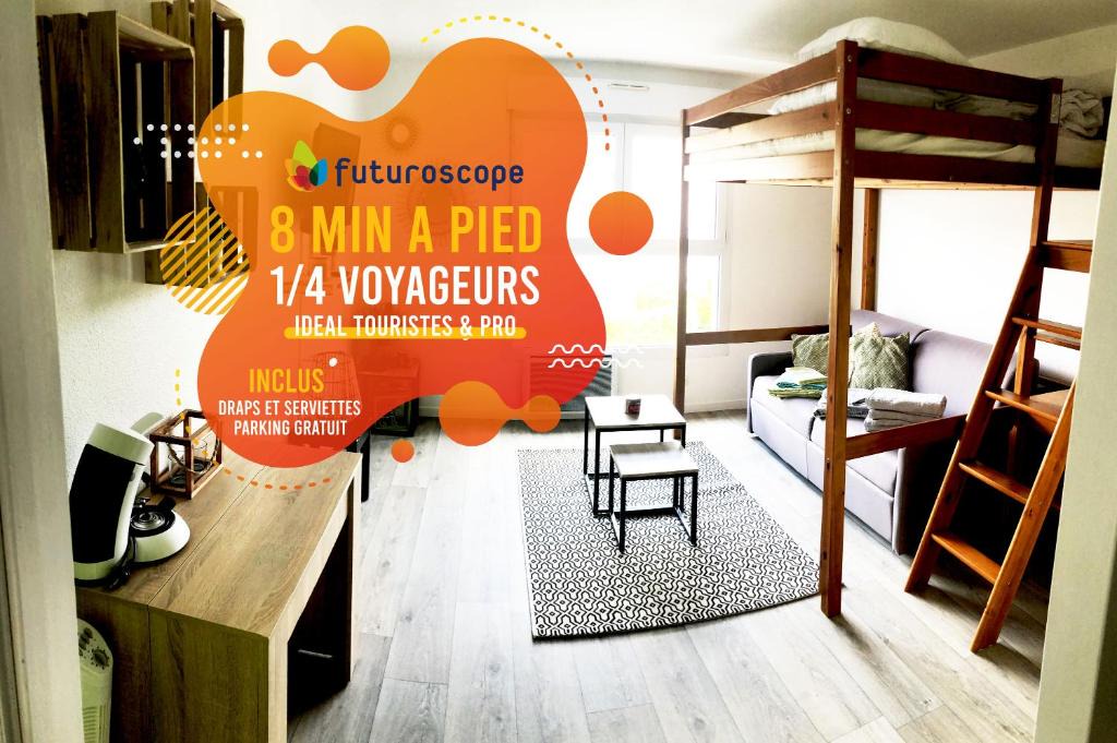 Jaunay-Clan Apartment | Futurostudio - Appart Hôtel Futuroscope - Poitiers