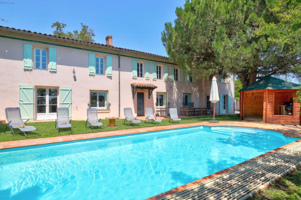 Ambres House | Gîte la grappe Occitane - 14 personnes - piscine privée
