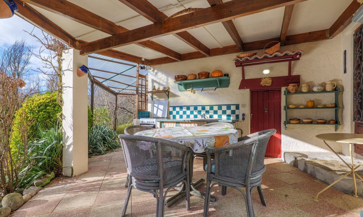 Saint-Etienne-de-Boulogne House | Gîte Lagachon: mountain view, private terrace and garden