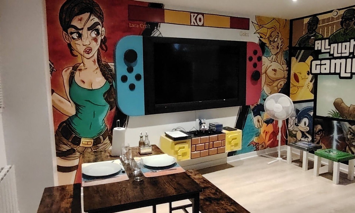 Villeneuve-sous-Dammartin Apartment | Game. house with large screen, 10 minutes from Roissy-CDG. Ideal for everyone.