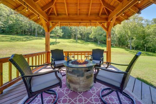 Squires House | Game Room & Deck: Serene Ava Countryside Home