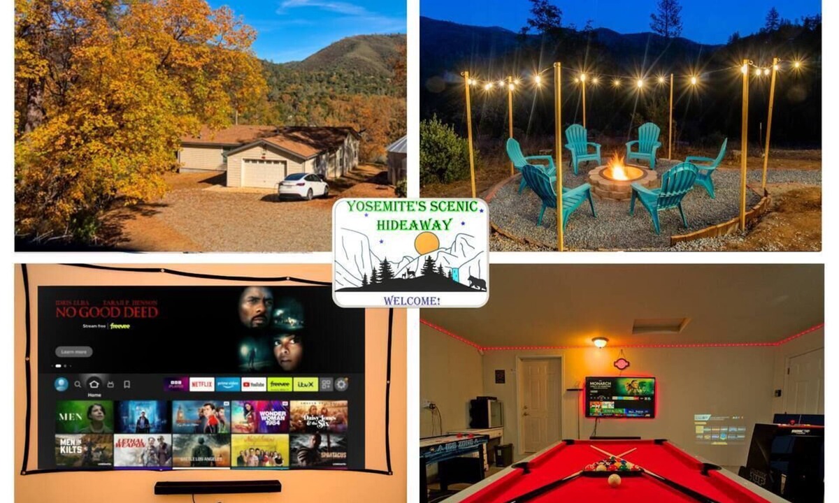 Midpines House | GameRoom*HotTub*HomeTheater*EV*Fire pitw/Mtn View