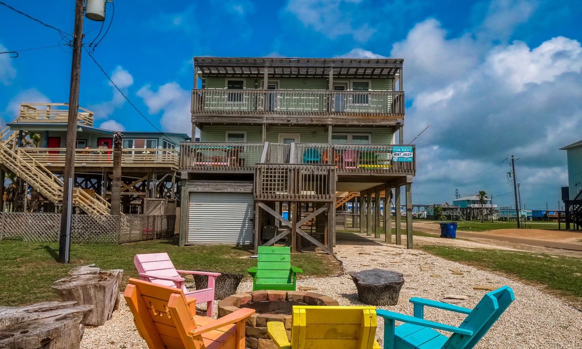 Surfside Beach House | Gather around the fire for a lifetime of memories.