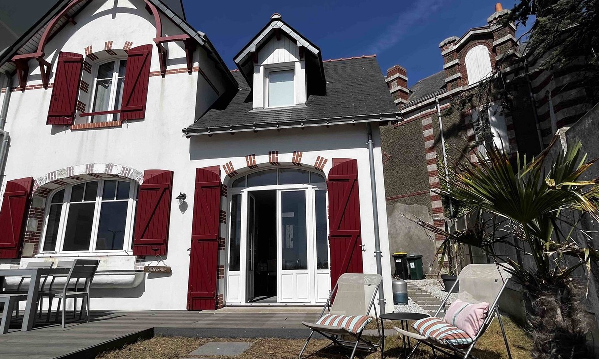 Pornichet House | Genuine Pornichétine for 6/8 people facing the ocean, 100m from the market