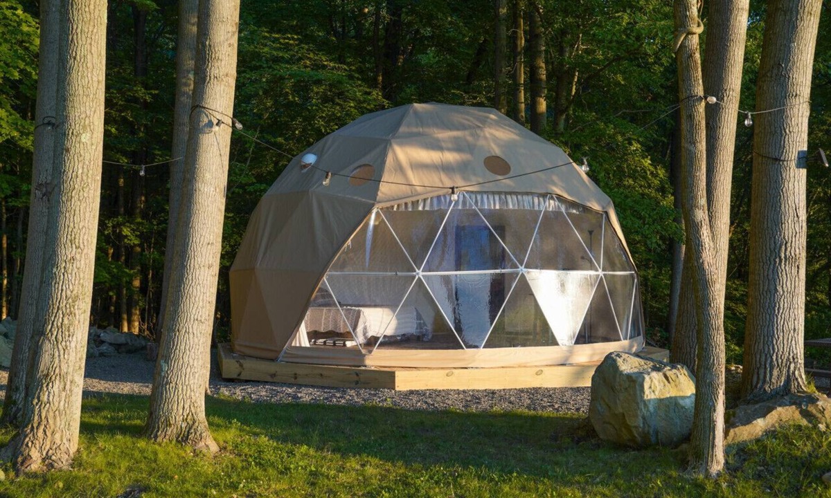 Vernon RV Rental | Geodesic Glamping Dome
