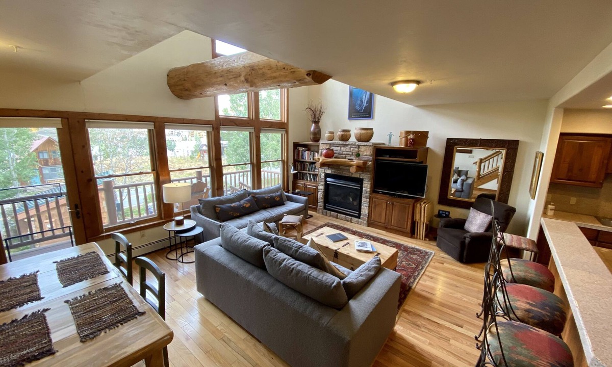 Mount Crested Butte House | Getaway in CB @ this 3 bedroom Treasury Point Condo, Best Views! Common Hot Tub