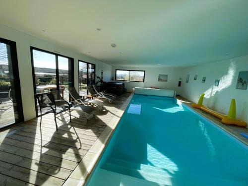 Saint-Martin-l'Hortier House | Gite CARAMELLE Piscine intérieure privée chauffee toute l annee et spa St Martin