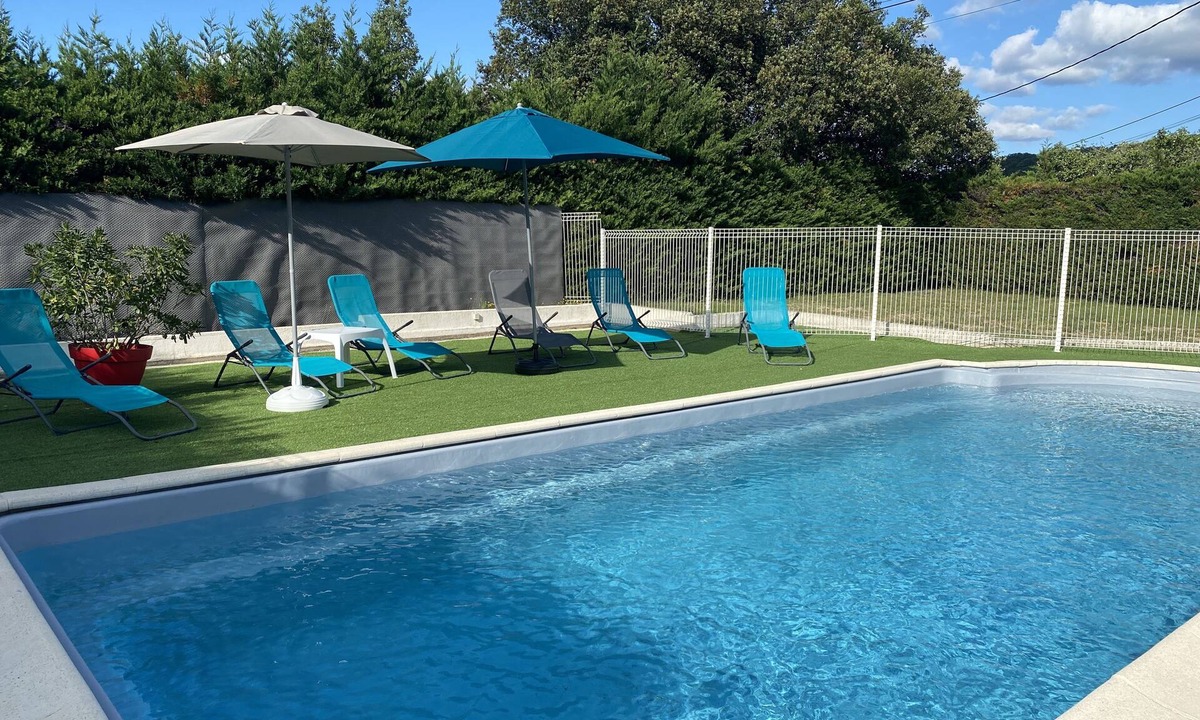 Lagorce Cottage | Gite LAVANDE with private pool Clim Classified 4 Stars