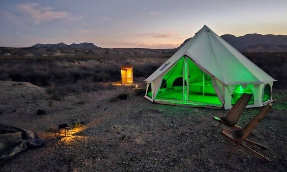 Terlingua House | Glamping Tent w Queen Size Bed & Incredible Views