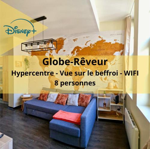 Douai Apartment | Globe-Rêveur, vue Beffroi & WiFi, Hypercentre