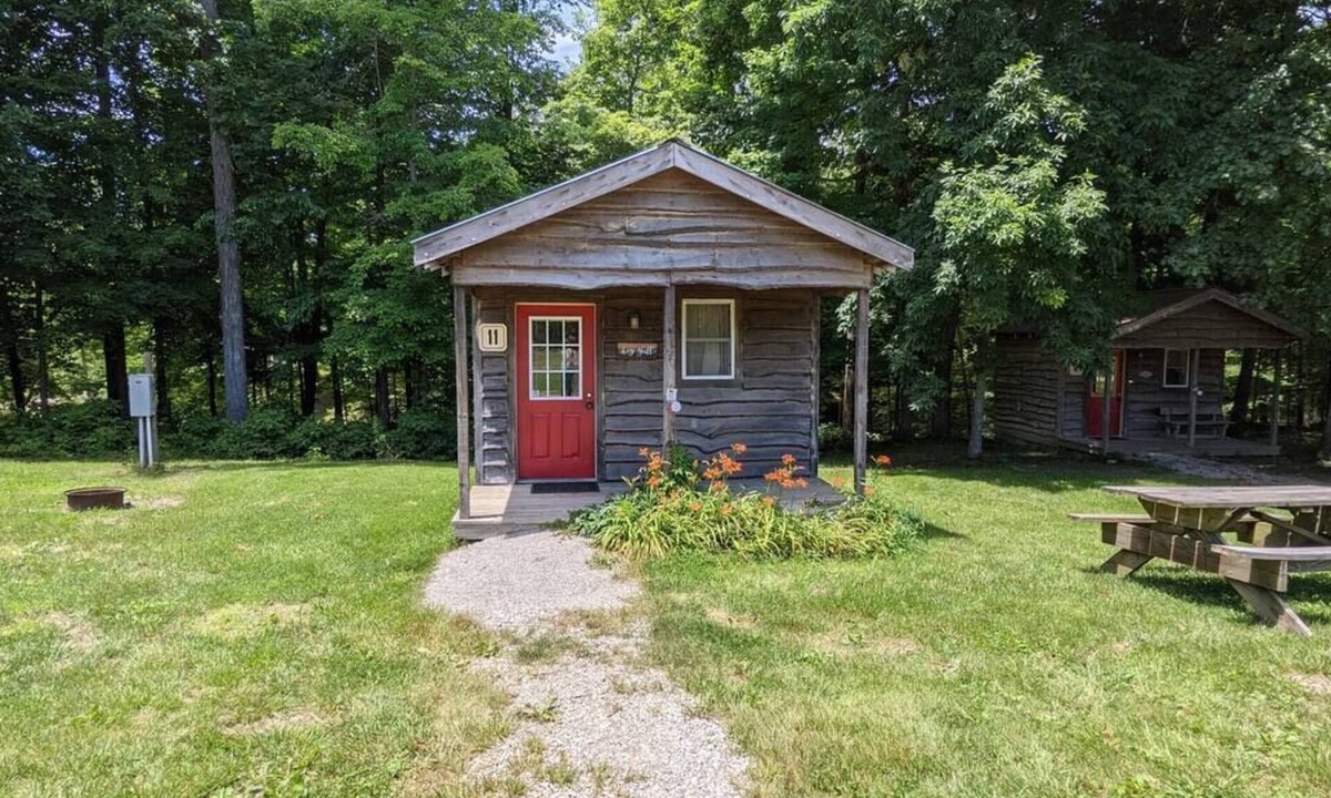 Helmsburg Cabin | "Goins" Camping Cabin #11 | Pet Friendly