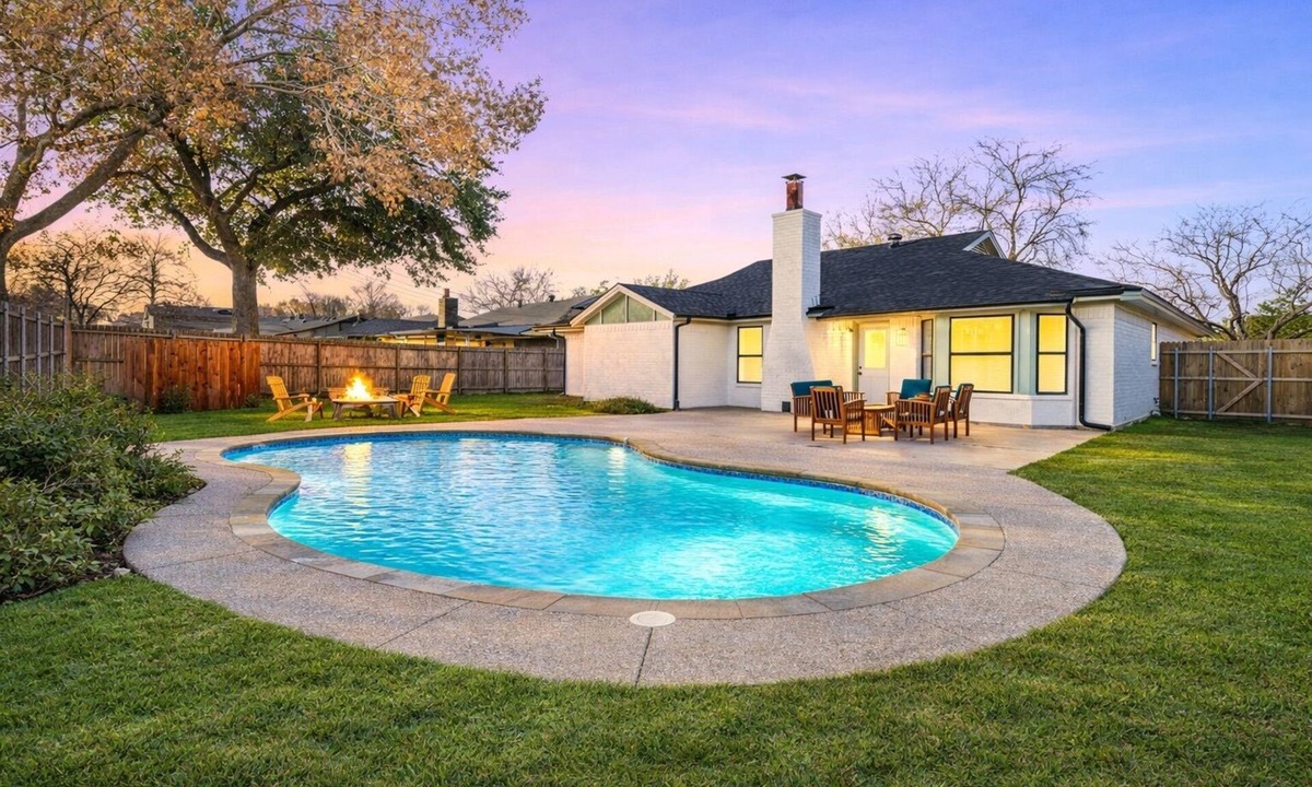 North Richland Hills Villa | Golden DFW - Near Stadiums, Large Pool, Fire Pit