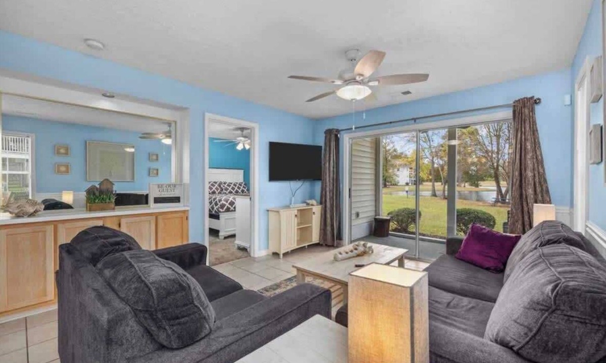 Carolina Forest Apartment | Golf View Oasis 2BR/2BA