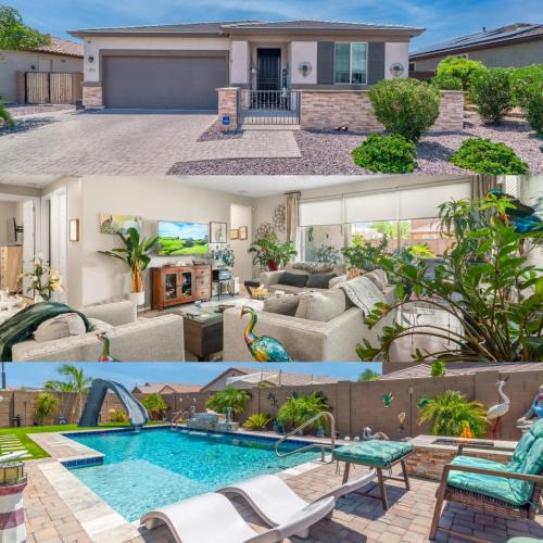 Canyon Trails West House | Goodyear Retreat Pool Slide Firepit BBQ