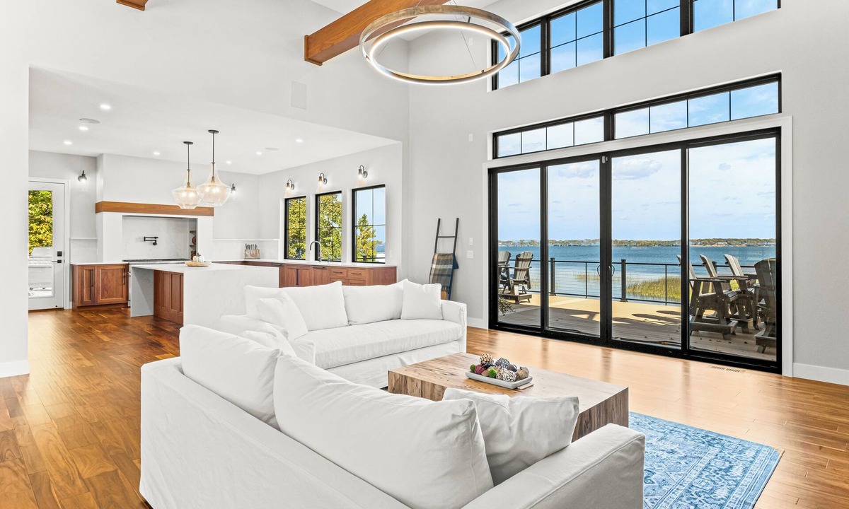 Alexandria House | Grand Lake Miltona Home Level Lakeshore 5000sqft 6BR Sleeps 16 12-Person Hot Tub