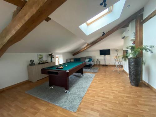 Socourt Apartment | Grand loft avec billard et Netflix
